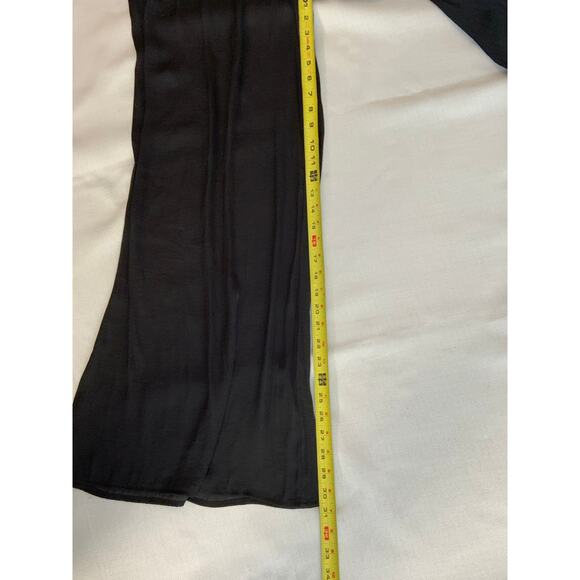 Zara Black Flowing Wide leg pants size large - Picture 4 of 5